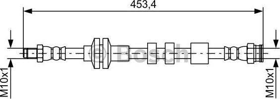 BOSCH 1 987 481 574 - Гальмівний шланг avtolavka.club