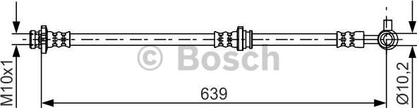 BOSCH 1 987 481 697 - Гальмівний шланг avtolavka.club