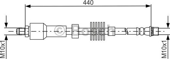BOSCH 1 987 481 688 - Гальмівний шланг avtolavka.club