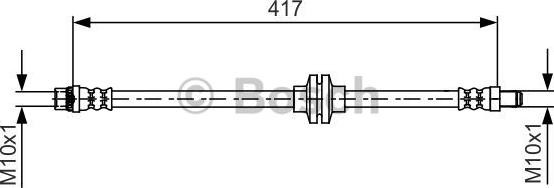 BOSCH 1 987 481 626 - Гальмівний шланг avtolavka.club