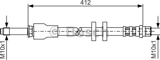 BOSCH 1 987 481 021 - Гальмівний шланг avtolavka.club