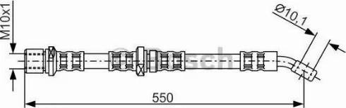 BOSCH 1 987 481 136 - Гальмівний шланг avtolavka.club