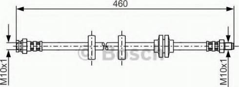 BOSCH 1 987 481 176 - Гальмівний шланг avtolavka.club