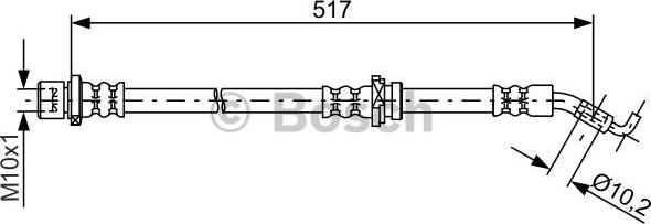 BOSCH 1 987 481 812 - Гальмівний шланг avtolavka.club