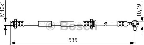 BOSCH 1 987 481 313 - Гальмівний шланг avtolavka.club