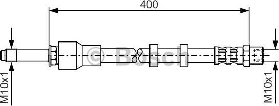 BOSCH 1 987 481 296 - Гальмівний шланг avtolavka.club