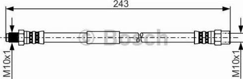 BOSCH 1 987 481 258 - Гальмівний шланг avtolavka.club