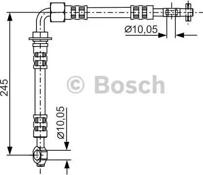 BOSCH 1 987 481 282 - Гальмівний шланг avtolavka.club