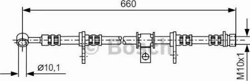 BOSCH 1 987 481 232 - Гальмівний шланг avtolavka.club