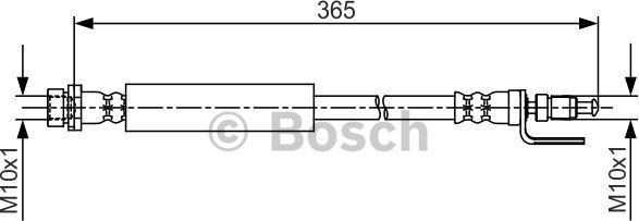 BOSCH 1 987 481 703 - Гальмівний шланг avtolavka.club