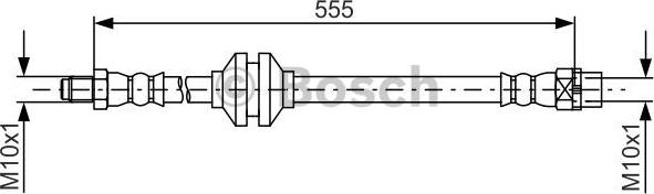 BOSCH 1 987 481 786 - Гальмівний шланг avtolavka.club