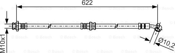 BOSCH 1 987 481 A32 - Гальмівний шланг avtolavka.club