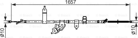 BOSCH 1 987 482 463 - Трос, гальмівна система avtolavka.club