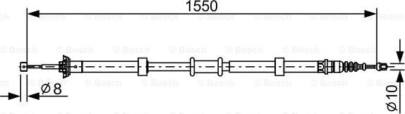 BOSCH 1 987 482 527 - Трос, гальмівна система avtolavka.club