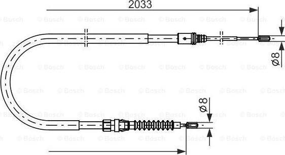 BOSCH 1 987 482 190 - Трос, гальмівна система avtolavka.club