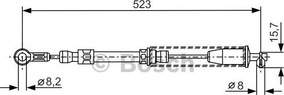 BOSCH 1 987 482 108 - Трос, гальмівна система avtolavka.club