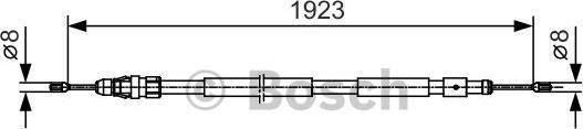 BOSCH 1 987 482 117 - Трос, гальмівна система avtolavka.club