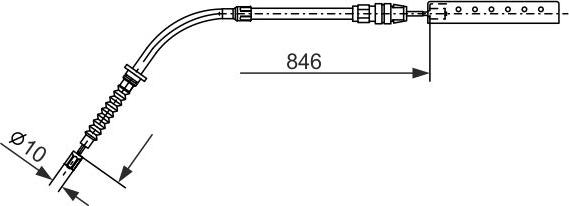 BOSCH 1 987 482 866 - Трос, гальмівна система avtolavka.club