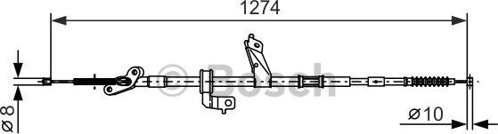 BOSCH 1 987 482 367 - Трос, гальмівна система avtolavka.club