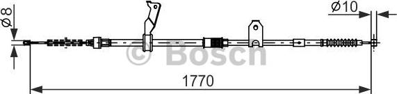 BOSCH 1 987 482 298 - Трос, гальмівна система avtolavka.club