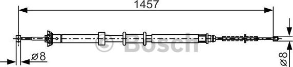 BOSCH 1 987 482 236 - Трос, гальмівна система avtolavka.club