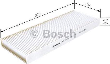 BOSCH 1 987 431 208 - Фільтр, повітря у внутрішній простір avtolavka.club