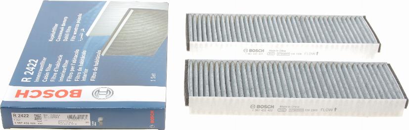 BOSCH 1 987 432 422 - Фільтр, повітря у внутрішній простір avtolavka.club