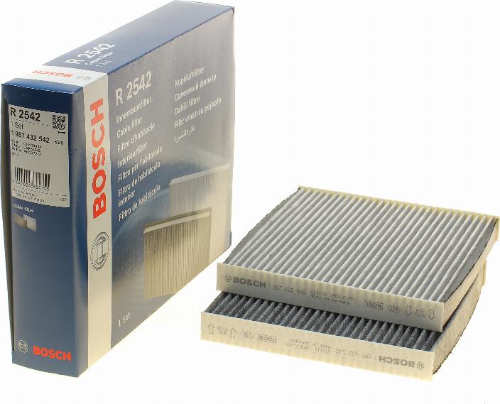 BOSCH 1 987 432 542 - Фільтр, повітря у внутрішній простір avtolavka.club