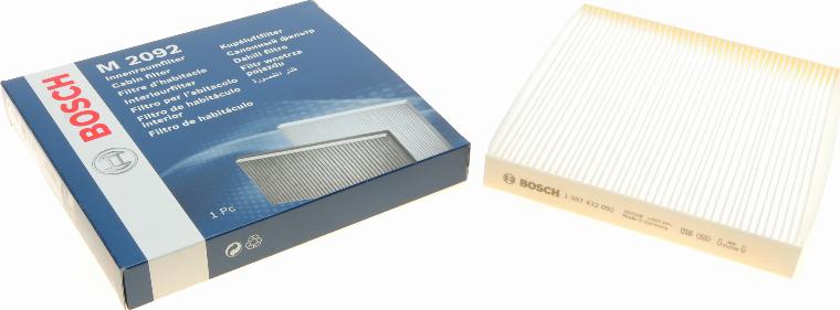 BOSCH 1 987 432 092 - Фільтр, повітря у внутрішній простір avtolavka.club