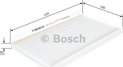 BOSCH 1 987 432 015 - Фільтр, повітря у внутрішній простір avtolavka.club