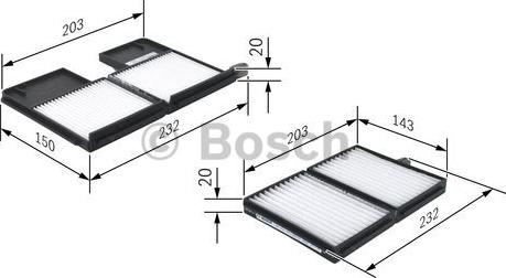 BOSCH 1 987 432 159 - Фільтр, повітря у внутрішній простір avtolavka.club