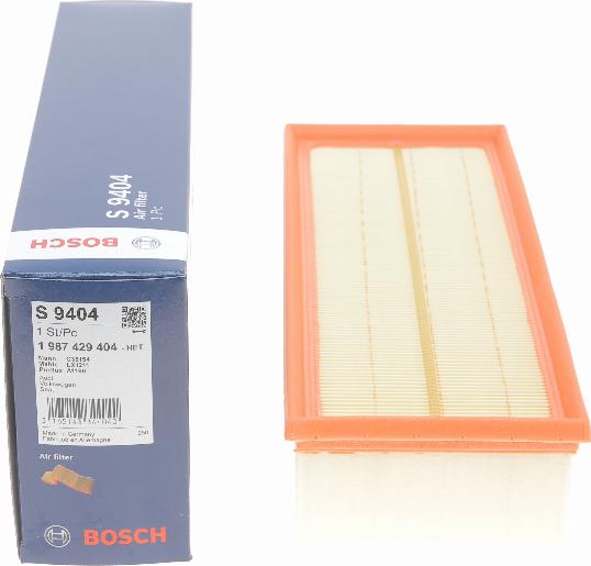 BOSCH 1 987 429 404 - Повітряний фільтр avtolavka.club