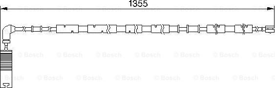 BOSCH 1 987 474 959 - Сигналізатор, знос гальмівних колодок avtolavka.club