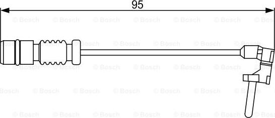 BOSCH 1 987 474 901 - Сигналізатор, знос гальмівних колодок avtolavka.club