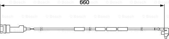 BOSCH 1 987 474 908 - Сигналізатор, знос гальмівних колодок avtolavka.club