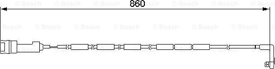 BOSCH 1 987 474 922 - Сигналізатор, знос гальмівних колодок avtolavka.club