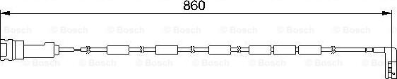 BOSCH 1 987 474 970 - Сигналізатор, знос гальмівних колодок avtolavka.club