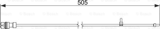 BOSCH 1 987 474 593 - Сигналізатор, знос гальмівних колодок avtolavka.club