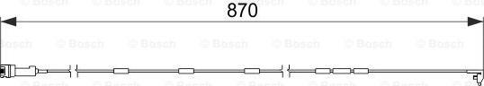 BOSCH 1 987 474 578 - Сигналізатор, знос гальмівних колодок avtolavka.club