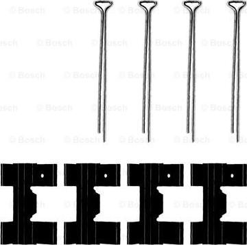 BOSCH 1 987 474 115 - Комплектуючі, колодки дискового гальма avtolavka.club