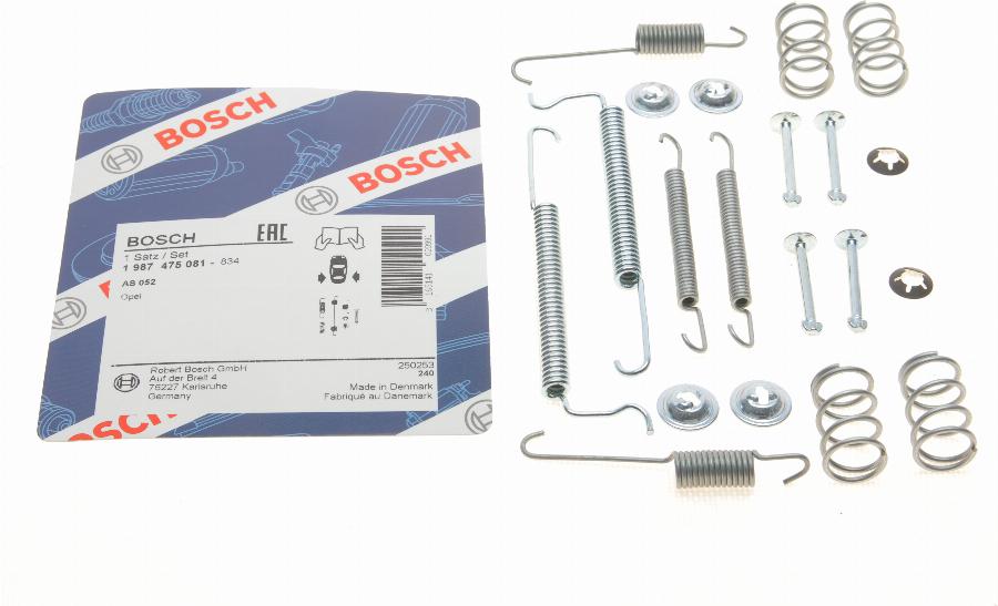 BOSCH 1 987 475 081 - Комплектуючі, барабанний гальмівний механізм avtolavka.club