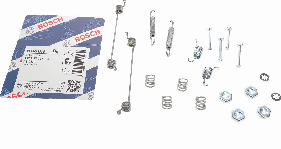 BOSCH 1 987 475 116 - Комплектуючі, барабанний гальмівний механізм avtolavka.club