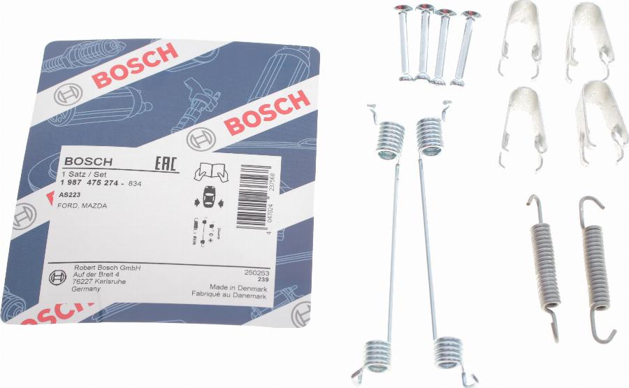 BOSCH 1 987 475 274 - Комплектуючі, барабанний гальмівний механізм avtolavka.club