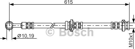 BOSCH 1 987 476 998 - Гальмівний шланг avtolavka.club