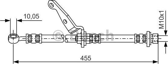 BOSCH 1 987 476 973 - Гальмівний шланг avtolavka.club