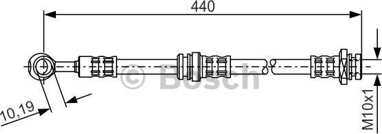 BOSCH 1 987 476 429 - Гальмівний шланг avtolavka.club