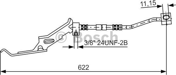 BOSCH 1 987 476 086 - Гальмівний шланг avtolavka.club