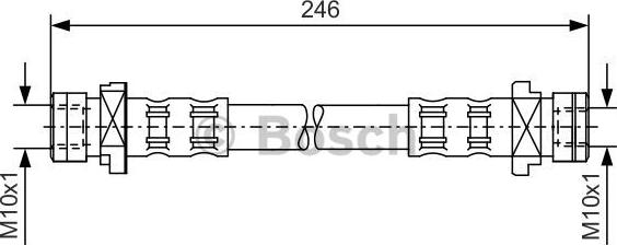 BOSCH 1 987 476 071 - Гальмівний шланг avtolavka.club