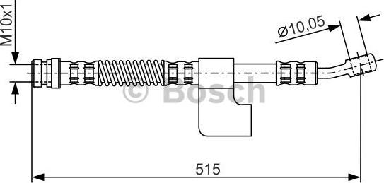 BOSCH 1 987 476 897 - Гальмівний шланг avtolavka.club