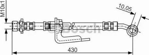 BOSCH 1 987 476 848 - Гальмівний шланг avtolavka.club